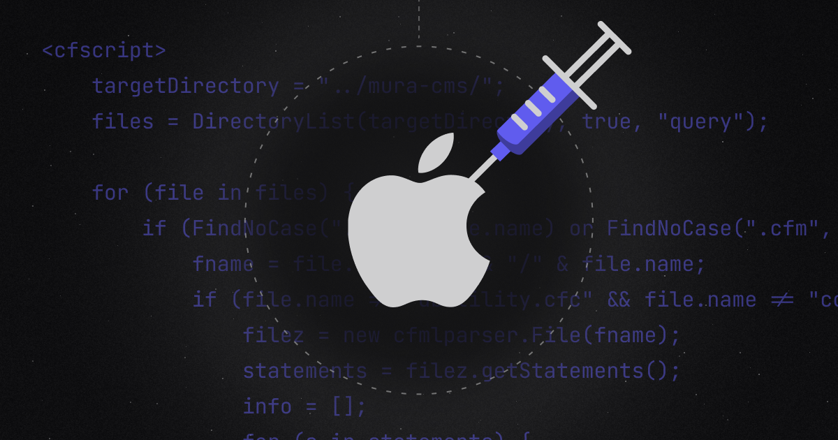 Hacking Apple - SQL Injection to Remote Code Execution